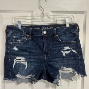 American Eagle Outfitters Midi jean shorts.
